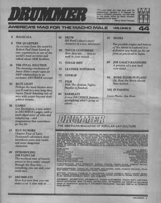 Drummer Issue 44: Contents