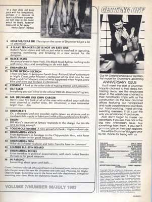 Drummer Issue 66: Contents