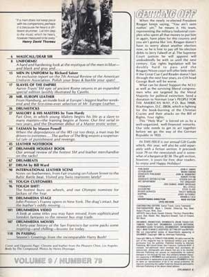 Drummer Issue 79: Contents