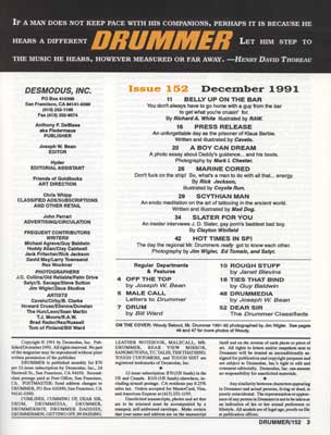 Drummer Issue 152: Contents