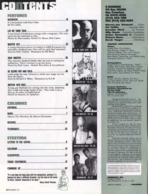 Contents Drummer 175