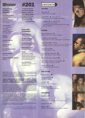 Contents Drummer 201